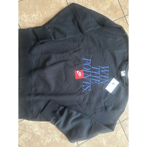 NWT Nike XXL 2XL Basketball Pullover Sweatshirt Graphic Black - Picture 2 of 6